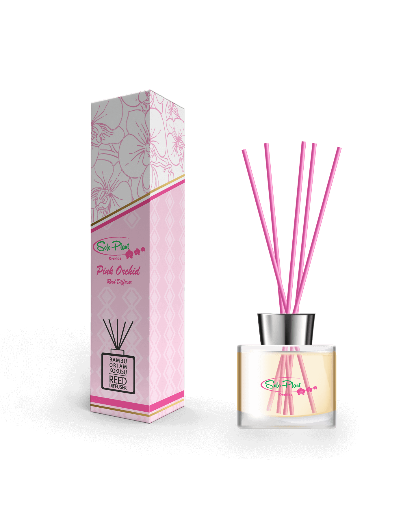 Pink Orchid Bambu Çubuklu Oda Kokusu (100 ml)